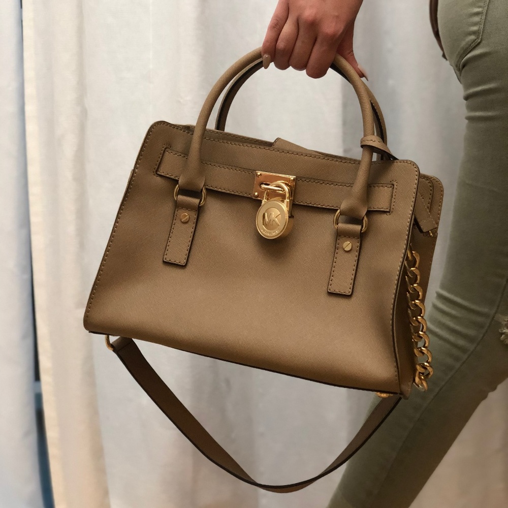 Tan Hamilton Michael Kors bag